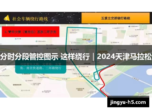 分时分段管控图示 这样绕行｜2024天津马拉松